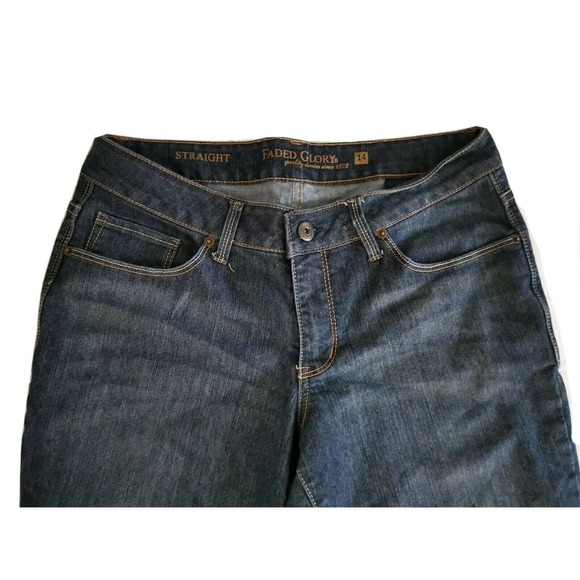 Faded GLORY Blue JEANS WOMEN'S SIZE 14‎ 35/36 Inseam 29 - Picture 4 of 4